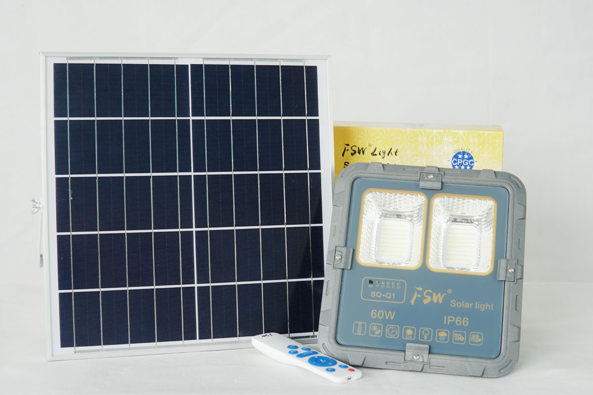 Đèn năng lượng mặt trời FSW-60W đèn pha năng lượng mặt trời FSW-P60W
